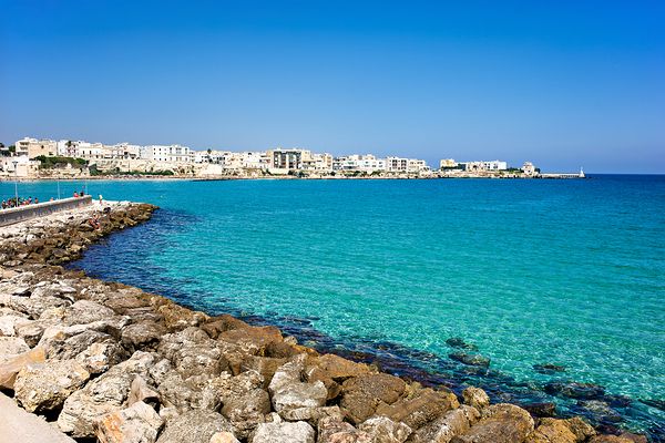 Apulia Puglia Salento. Italy. Otranto. The beach