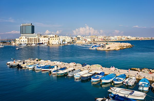 Salento. Apulia Puglia Italy. Gallipoli. The seaport