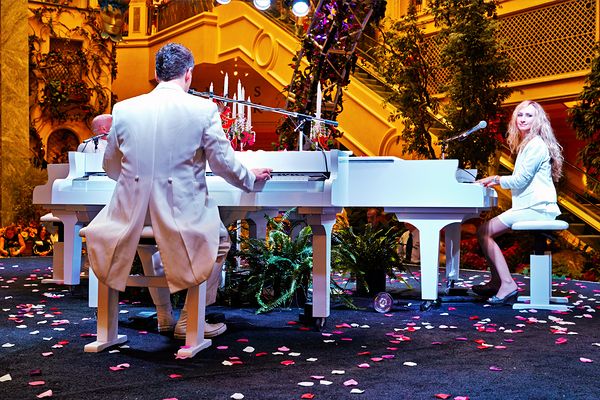 Music performance at Venetian Hotel. Las Vegas Nevada USA