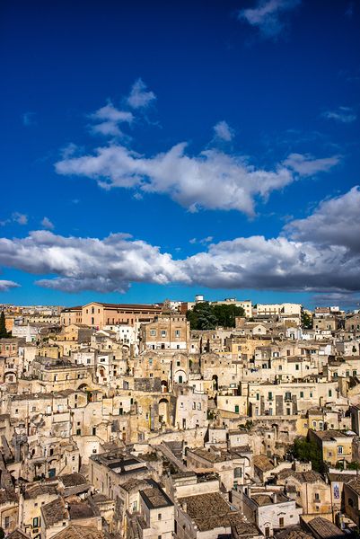 Matera Basilicata Italy. Cityscape. I sassi di Matera