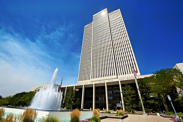 The hedaquarter of the Mormon Church of Jesus Christ the latter day. Salt Lake City Utah USA