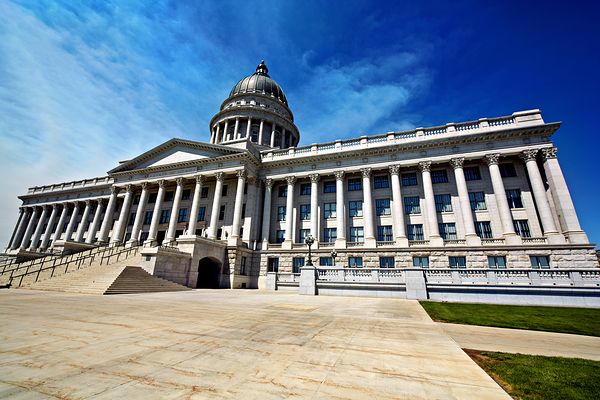 The Utah State Capitol house of government for the U.S. state of Utah.