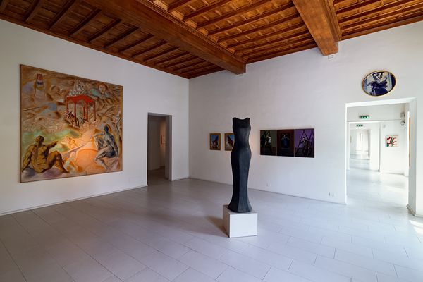 Spoleto Umbria Italy. Collicola Palace Art Gallery