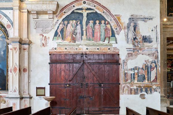 Verona Veneto Italy. San Fermo Maggiore Church