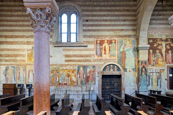 Verona Veneto Italy. The Basilica of San Zeno