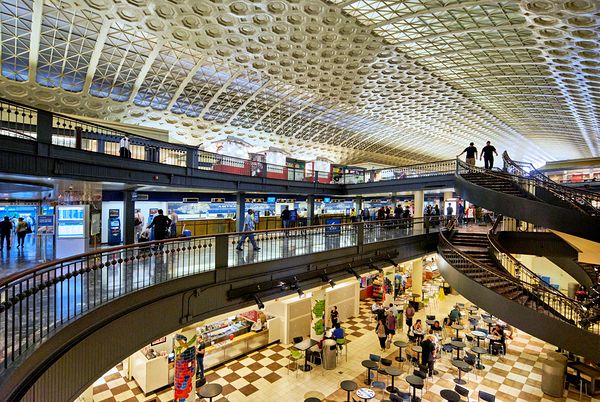 Shopping Mall inside the Washington Union Station. Washington D.C.