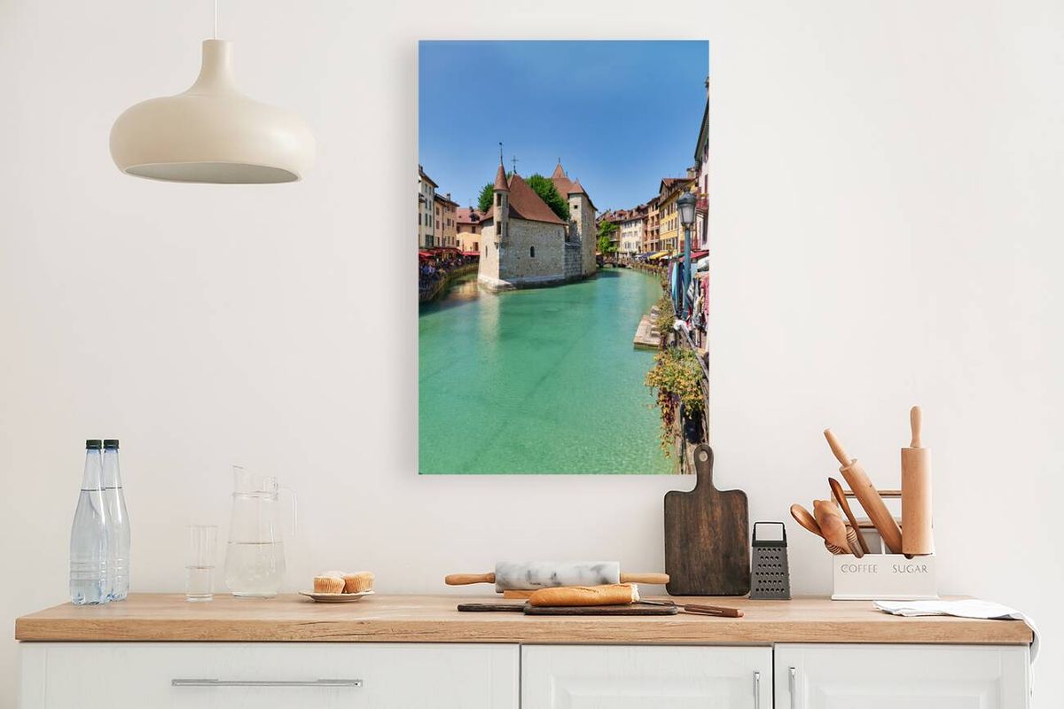 Annecy Haute Savoie France. The Palais de lIsle and Thiou river