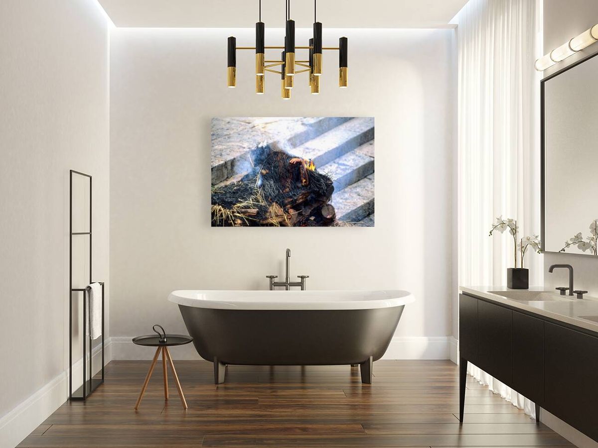 Nepal. Kathmandu. Cremation in Pashupatinath