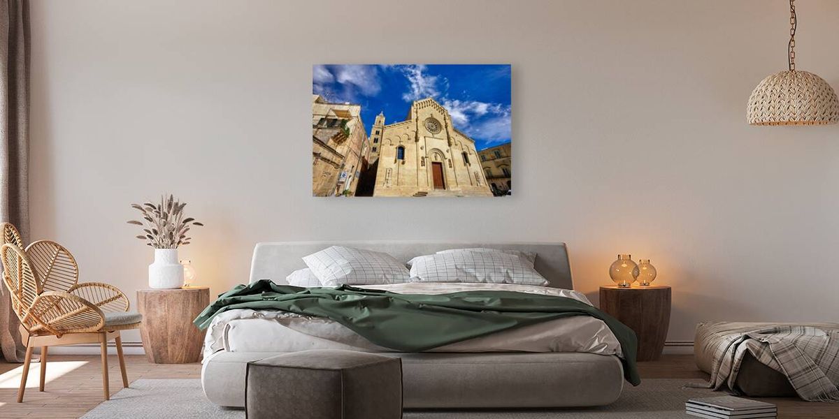 Matera Basilicata Italy. Basilica Pontificia Cattedrale di Maria Santissima della Bruna e SantEustachio