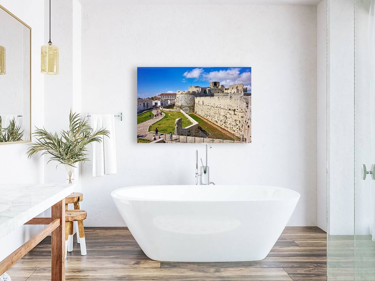 Apulia Puglia Gargano Italy. Monte SantAngelo. Castello Normanno Svevo Aragonese