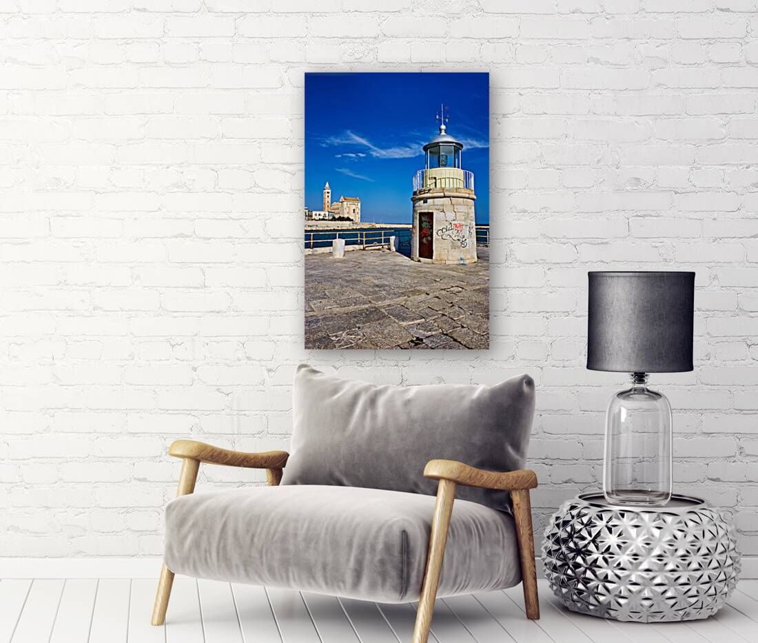 Apulia Puglia Italy. Trani. The lighthouse