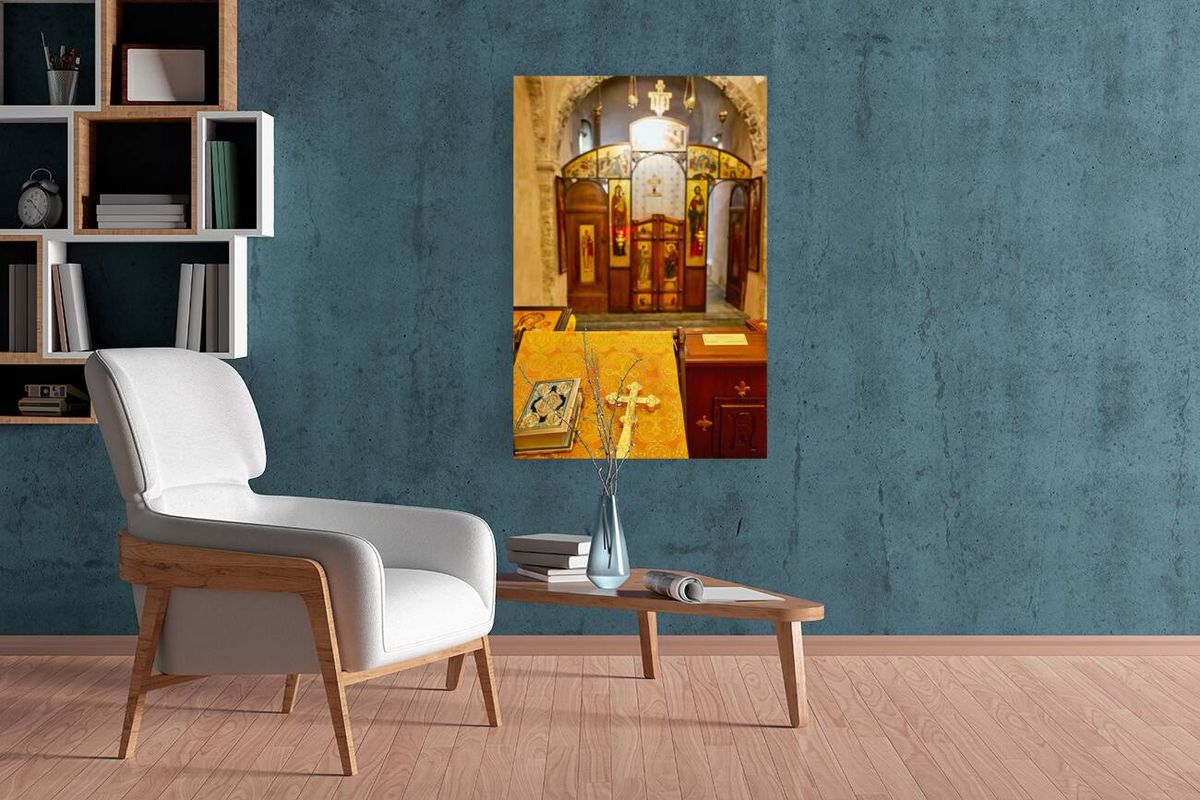 Apulia Puglia Italy. Bari. The Pontifical Basilica of Saint Nicholas. The holy bible