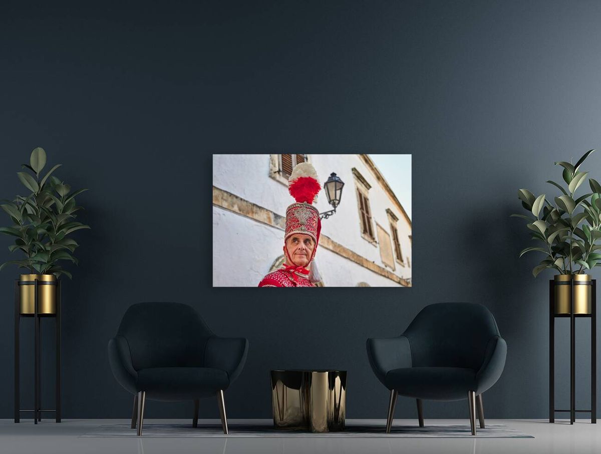 Apulia Puglia Italy. Ostuni. Festival of Saint Orontius. The cavalcata a procession of horses in the streets of the town