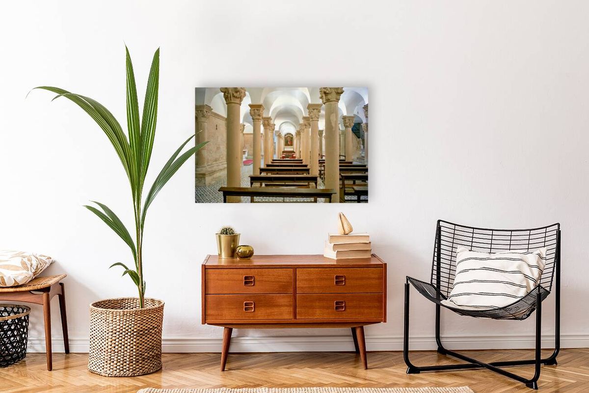 Apulia Puglia Salento Italy. Lecce. Cathedral Maria Santissima Assunta and Saint Orontius. The crypt