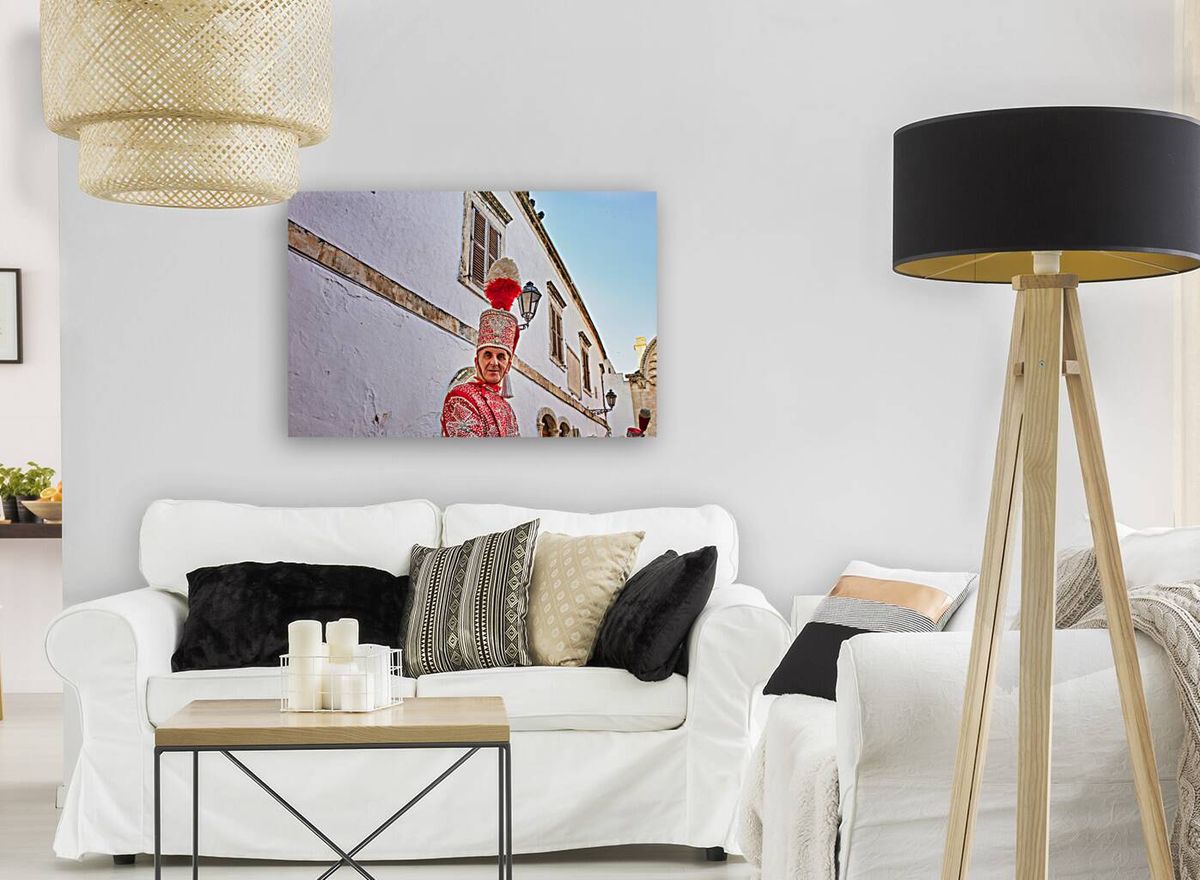 Apulia Puglia Italy. Ostuni. Festival of Saint Orontius. The cavalcata a procession of horses in the streets of the town