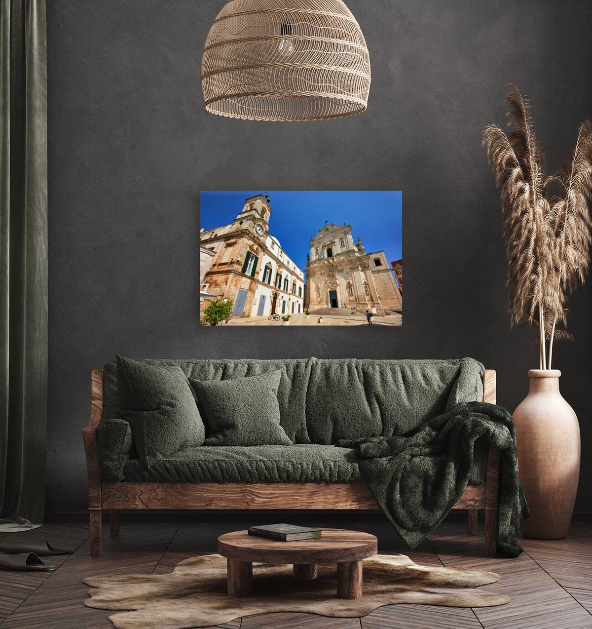 Apulia Puglia Italy. Martina Franca. Piazza Plebiscito and the Cathedral. Basilica S. Martino