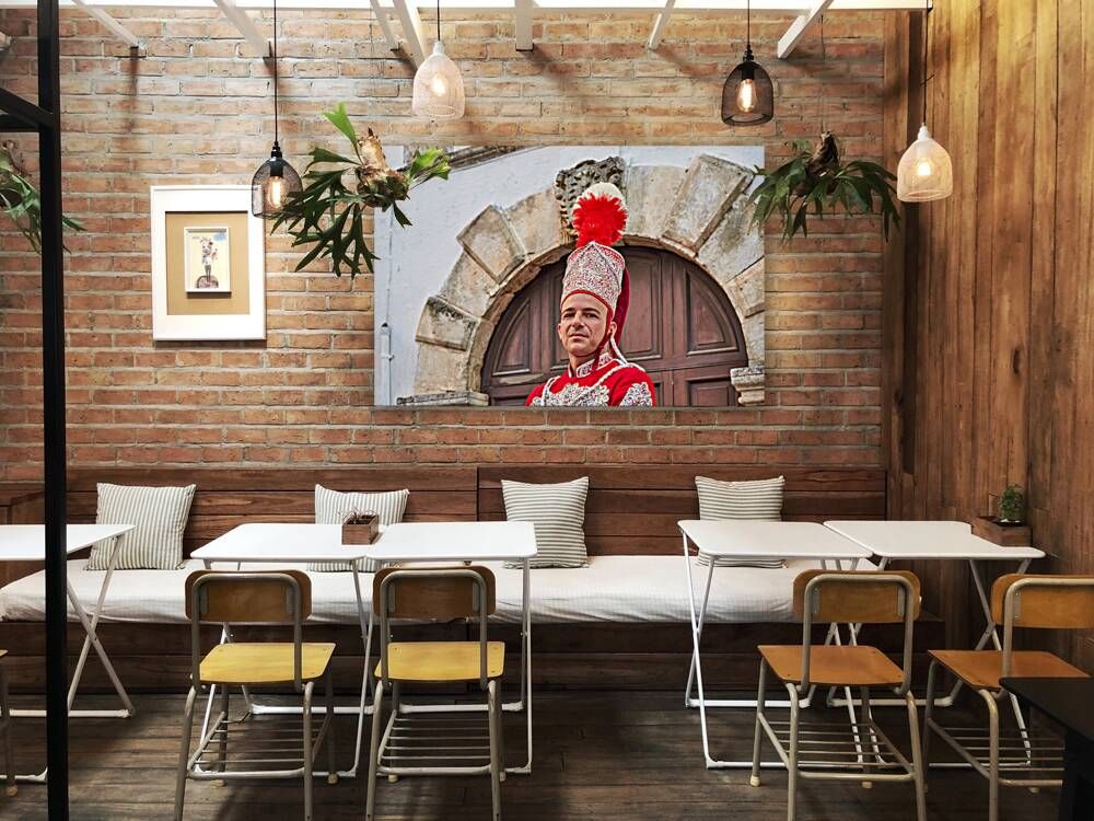 Apulia Puglia Italy. Ostuni. Festival of Saint Orontius. The cavalcata a procession of horses in the streets of the town