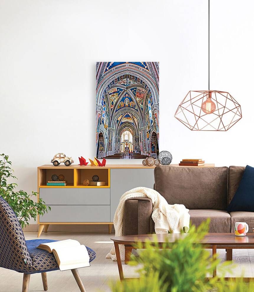 Salento. Apulia Puglia Italy. Galatina. Santa Caterina dAlessandria church. Frescoes by Francesco dArezzo