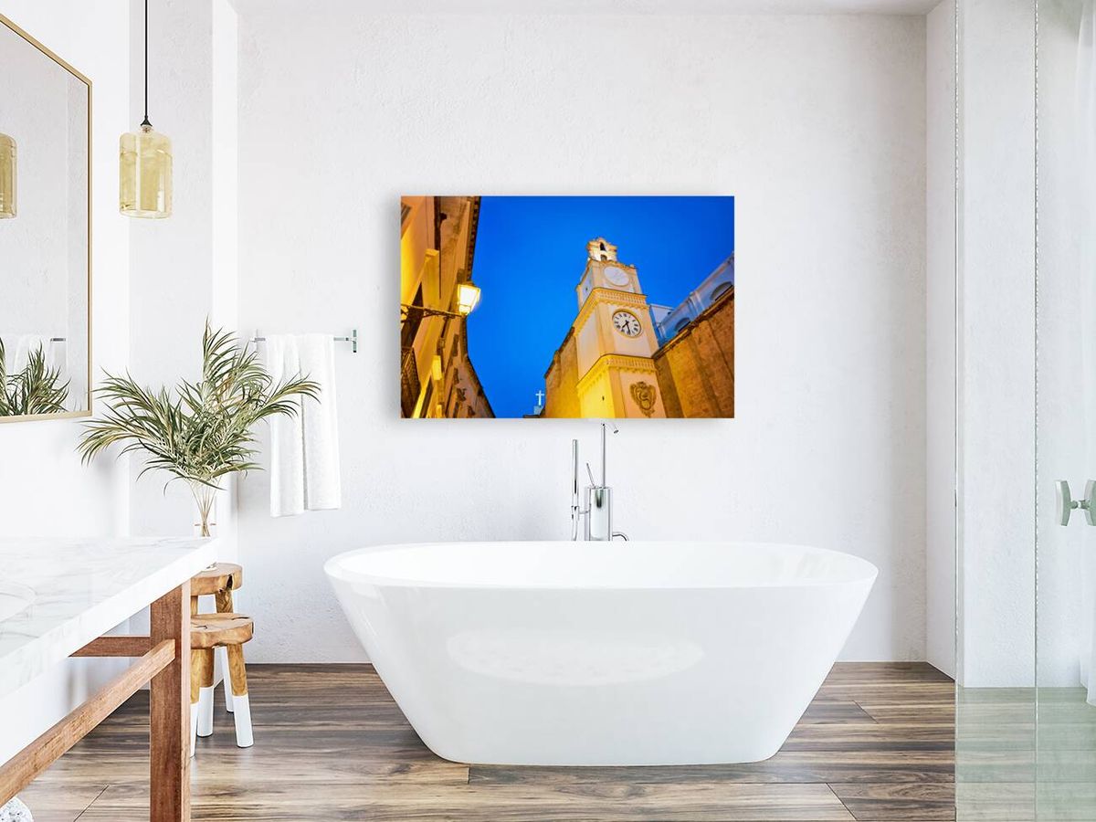 Salento. Apulia Puglia Italy. Gallipoli. The cathedral at night