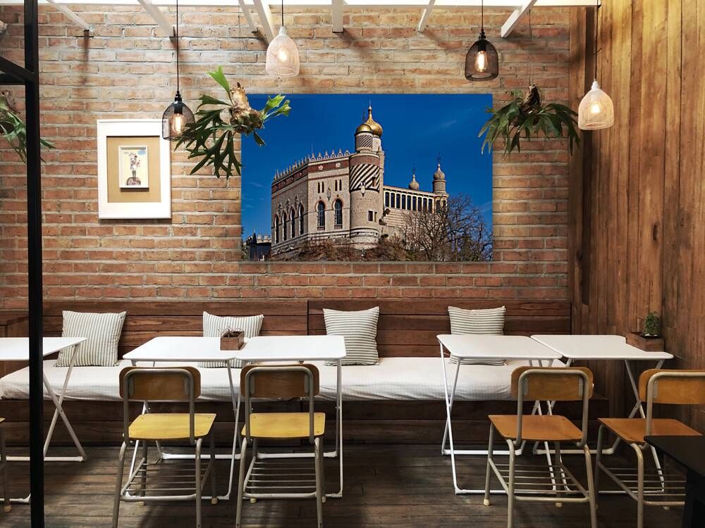 Bologna Italy. Rocchetta Mattei is a fortress located in the northern Apennines