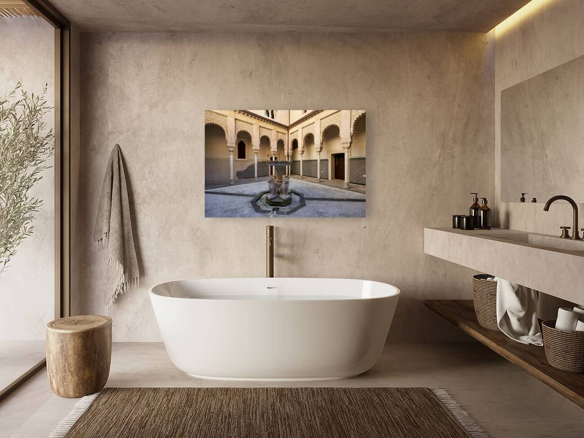 Bologna Italy. Rocchetta Mattei is a fortress located in the northern Apennines