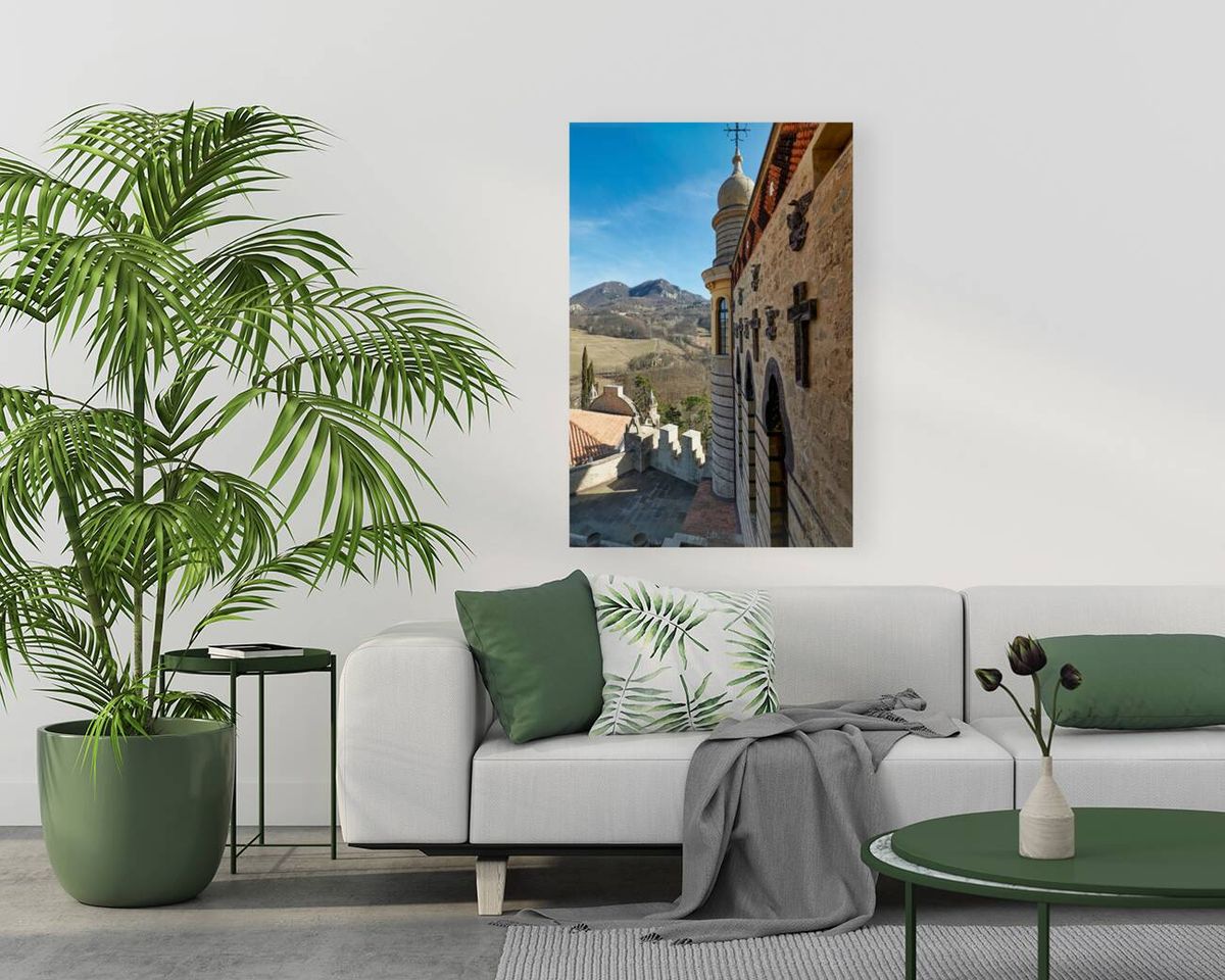 Bologna Italy. Rocchetta Mattei is a fortress located in the northern Apennines