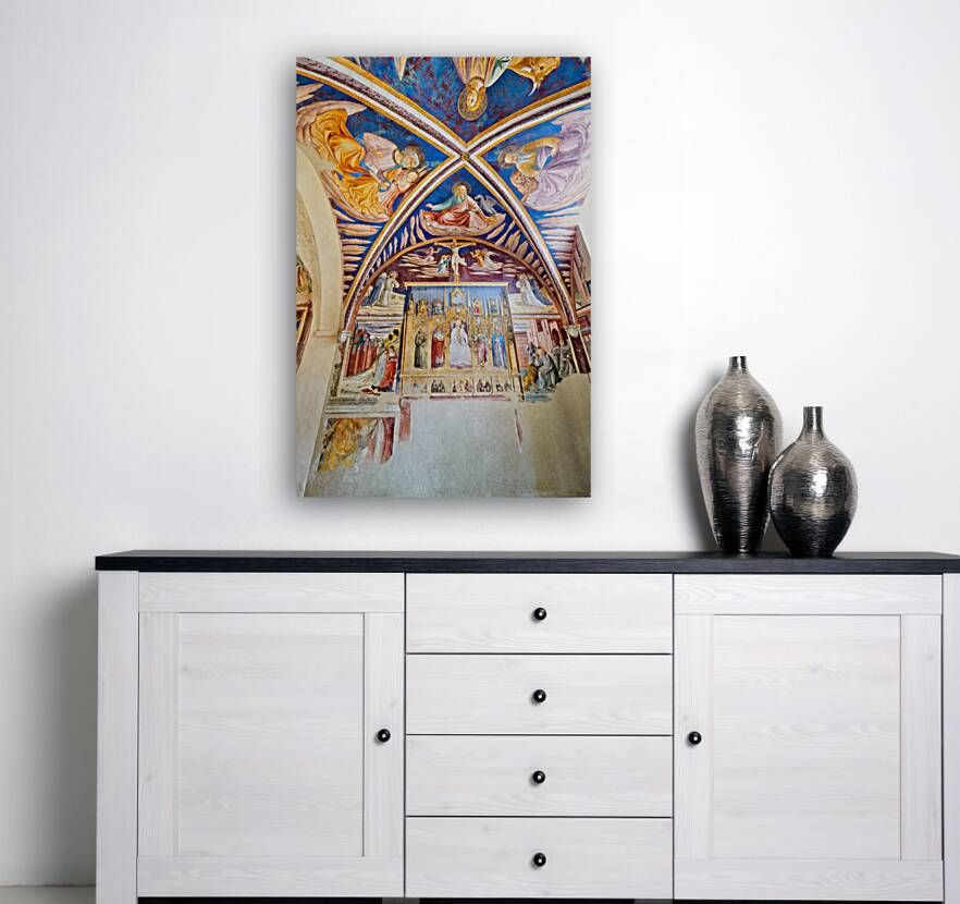 Montefalco Umbria Italy. San Francesco Church frescoed by Benozzo Gozzoli