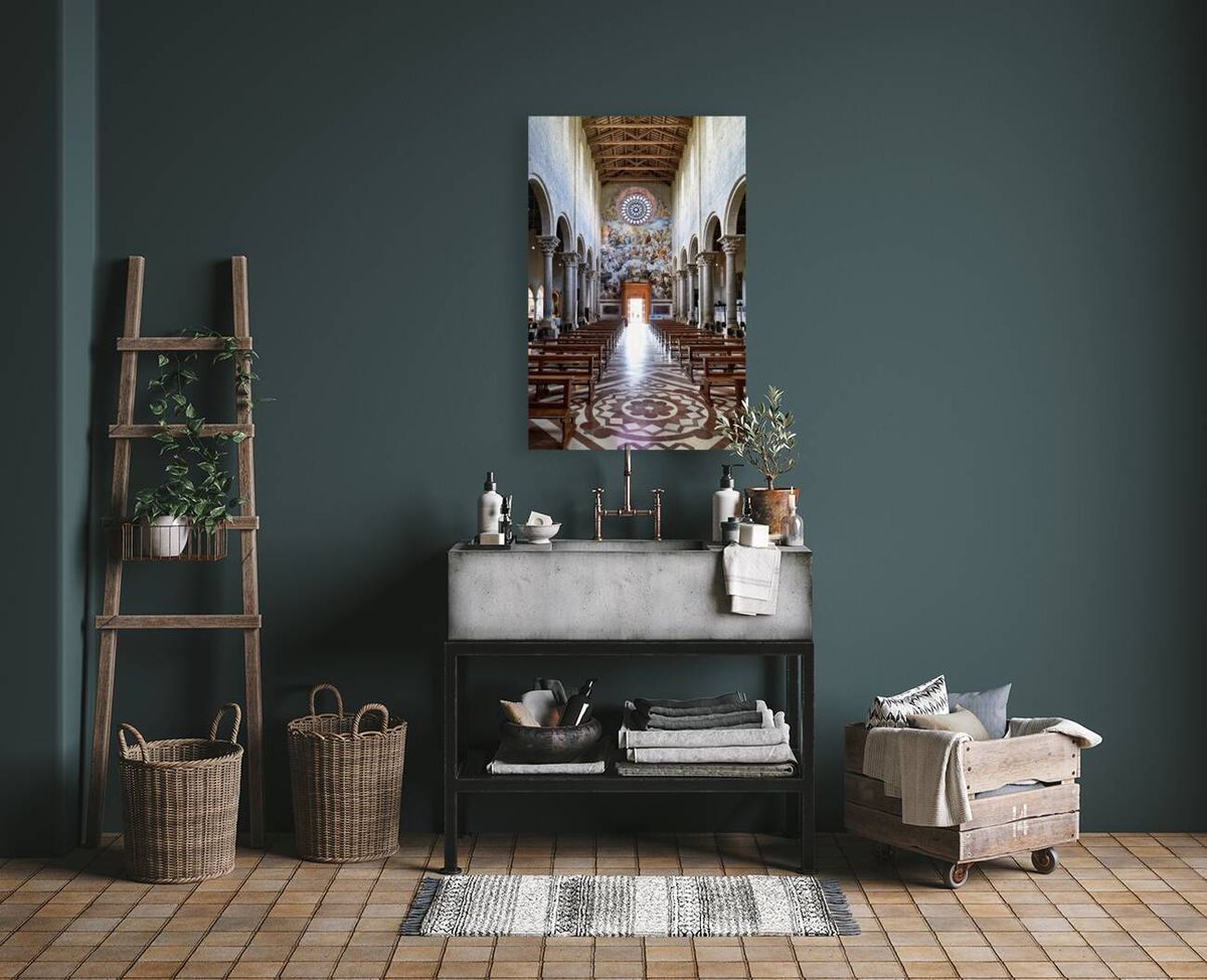 Todi Umbria Italy. Concattedrale della Santissima Annunziata. Cathedral. Frescoes