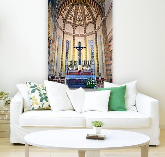 Verona Veneto Italy. The altar of the Basilica of Saint Anastasia