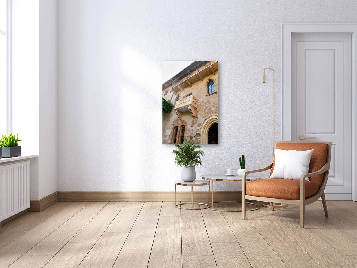 Verona Veneto Italy. The balcony of Juliet at Villa Capuleti