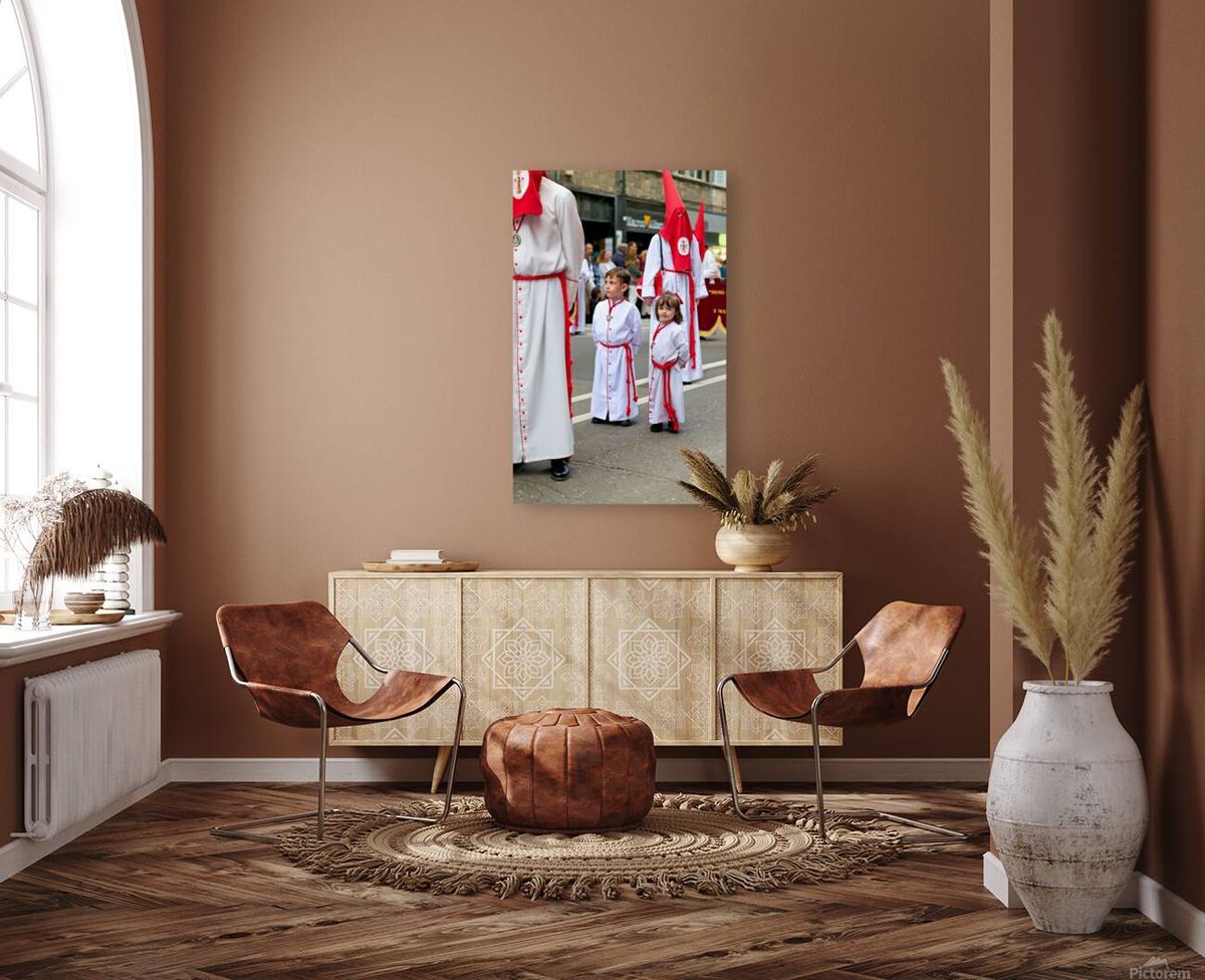 Children participate in Holy Week processions in Zaragoza