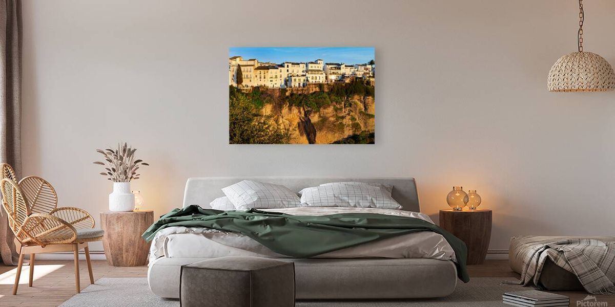 View of Ronda on the edge of El Tajo gorge in Andalusia