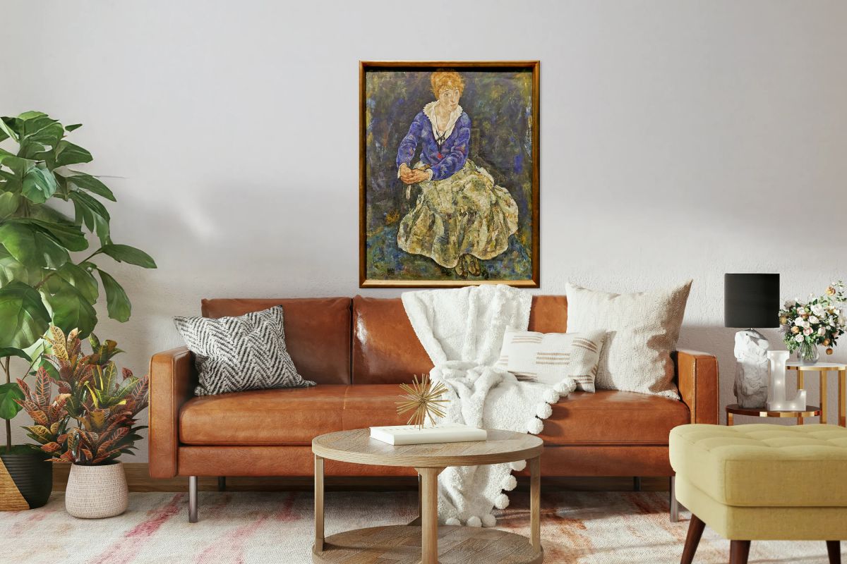 Egon Schiele - Portrait of the Artist’s wife Edith Schiele 1917-18 - Belvedere Museum Vienna Austria