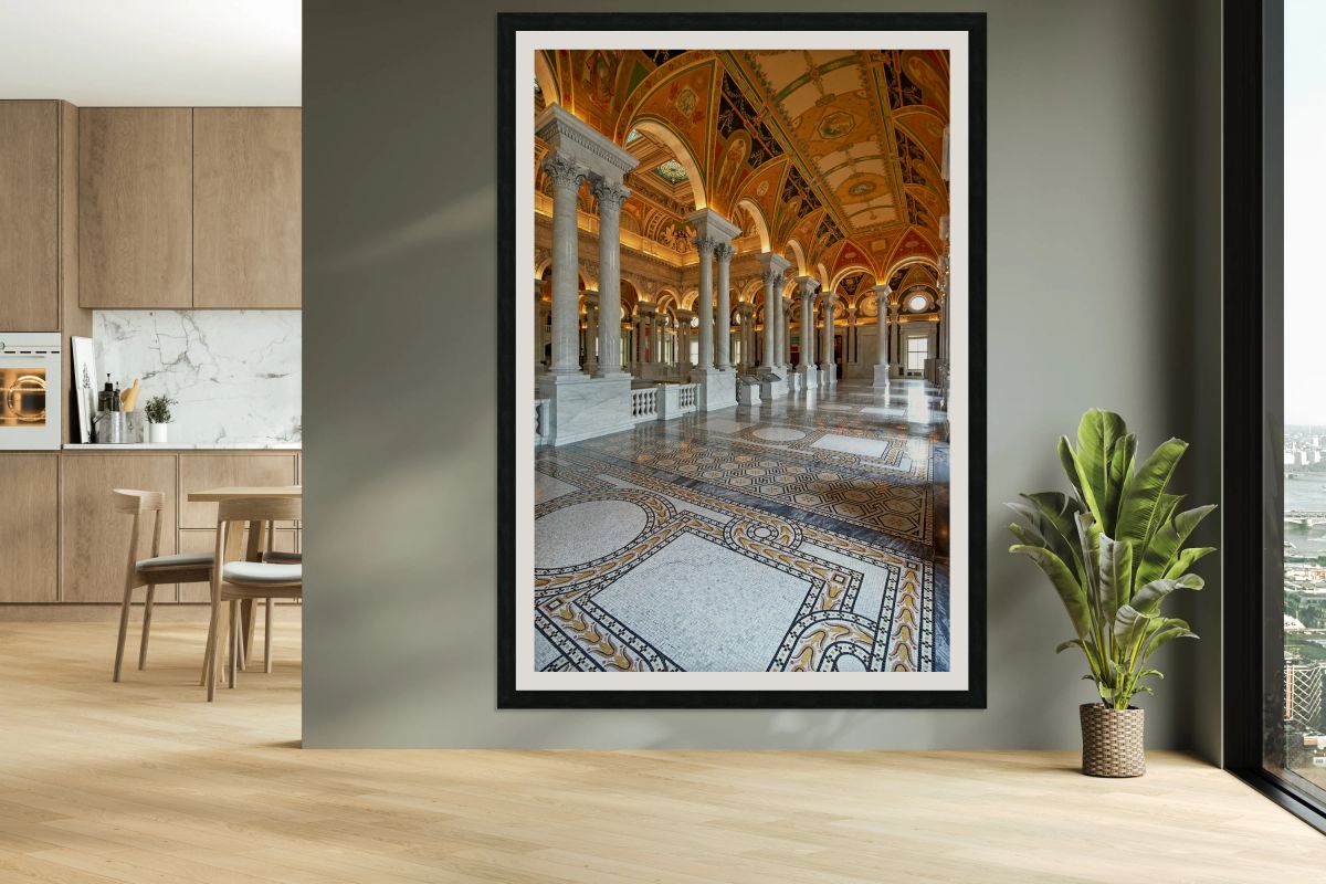 Inside the Library of Congress. Washington D.C.