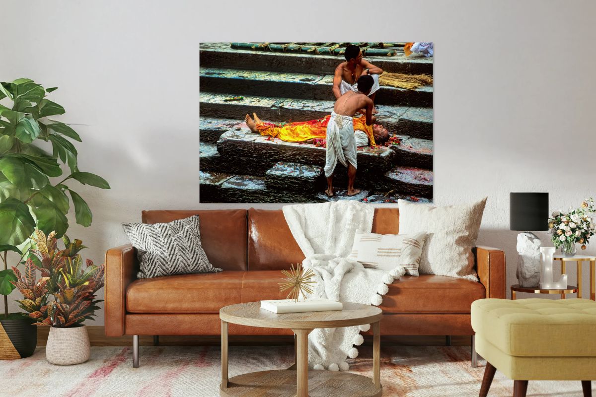 Nepal. Kathmandu. Cremation in Pashupatinath