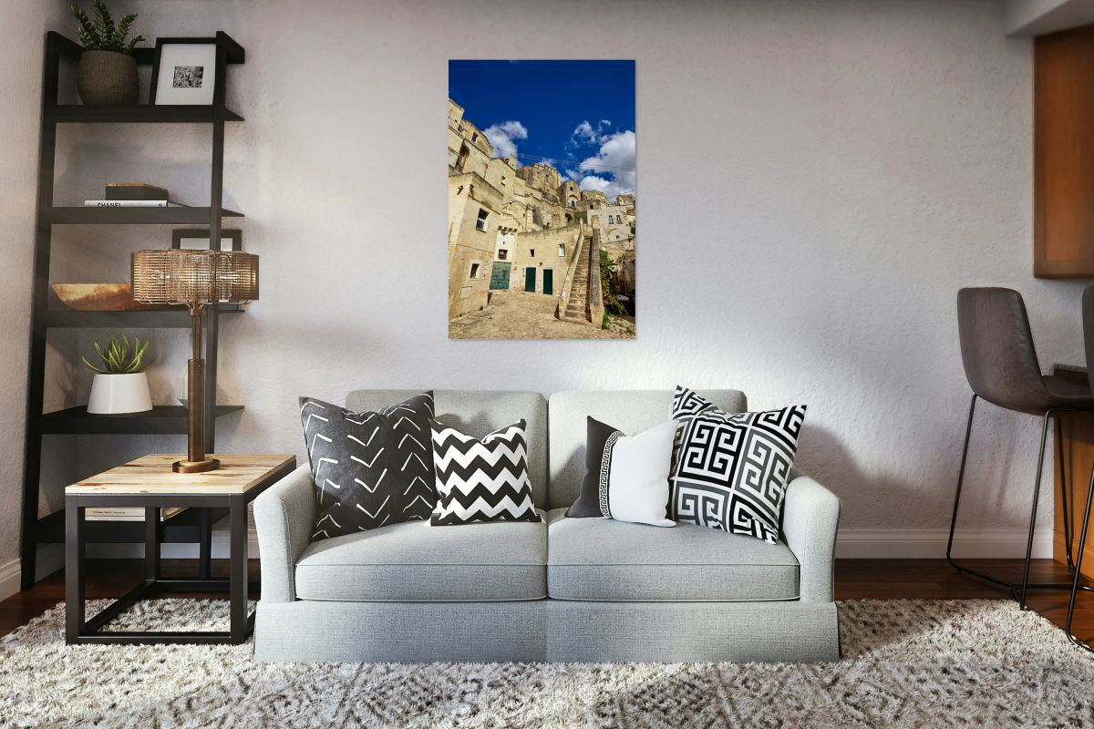 Matera Basilicata Italy. The alleys of the old town