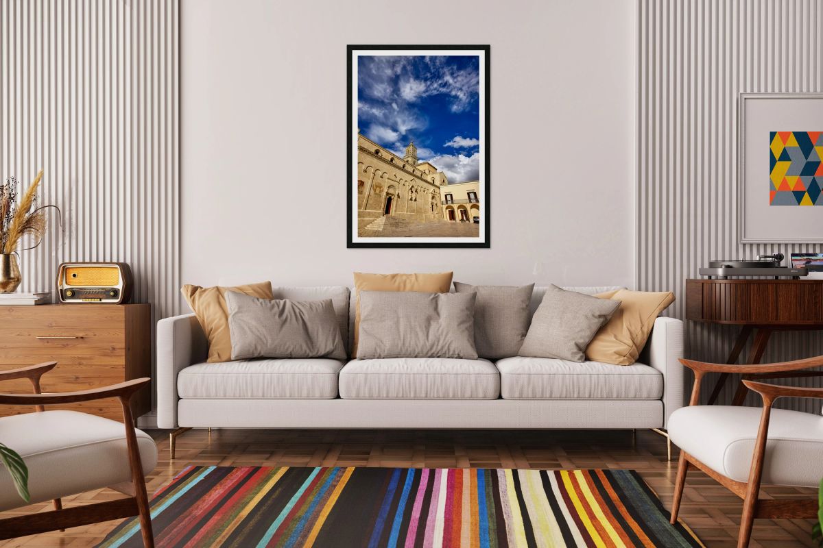 Matera Basilicata Italy. Basilica Pontificia Cattedrale di Maria Santissima della Bruna e SantEustachio