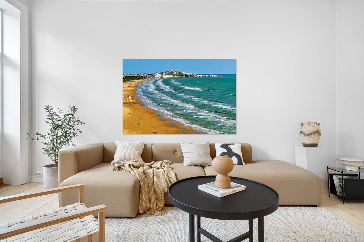 Vieste Gargano. Apulia Puglia Italy. The beach