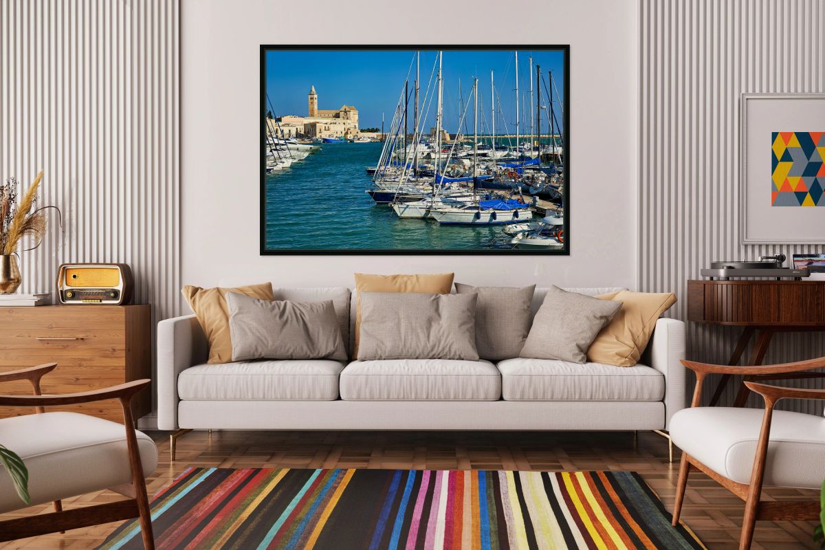 Apulia Puglia Italy. Trani. The seaport