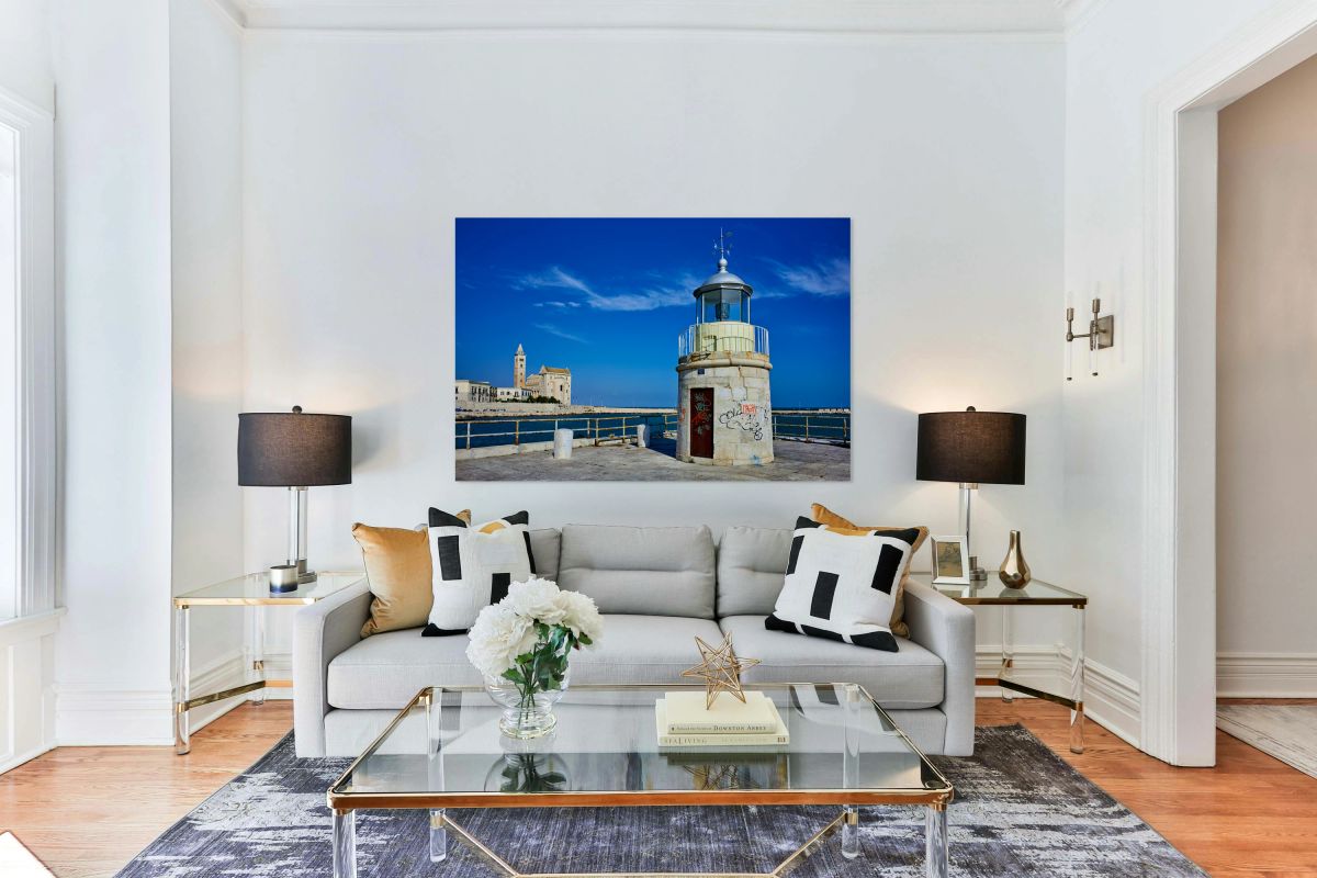 Apulia Puglia Italy. Trani. The lighthouse