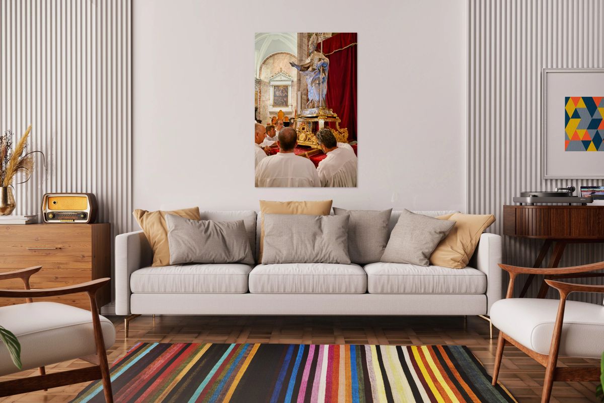 Apulia Puglia Italy. Ostuni. Festival of Saint Orontius. Procession with the statue of the Saint