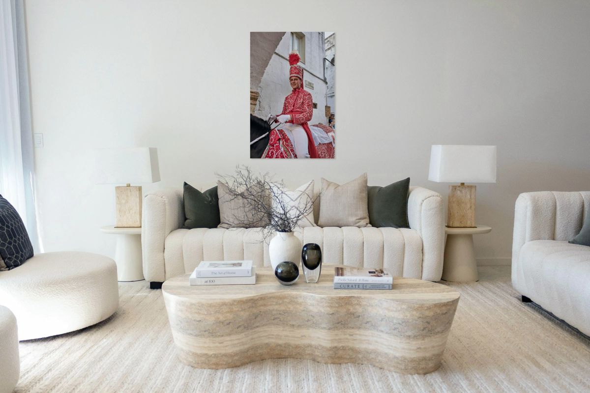 Apulia Puglia Italy. Ostuni. Festival of Saint Orontius. The cavalcata a procession of horses in the streets of the town