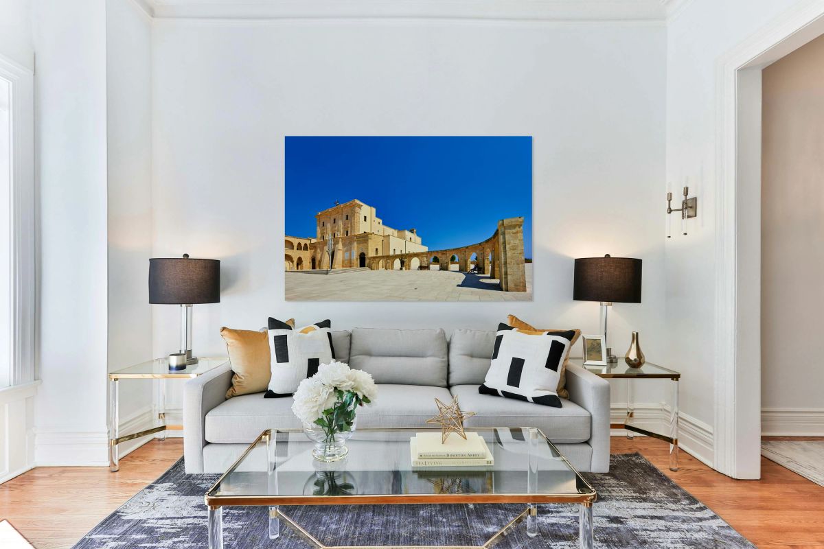 Salento. Apulia Puglia Italy. Santa Maria di Leuca. Santuario di Santa Maria de Finibus Terrae