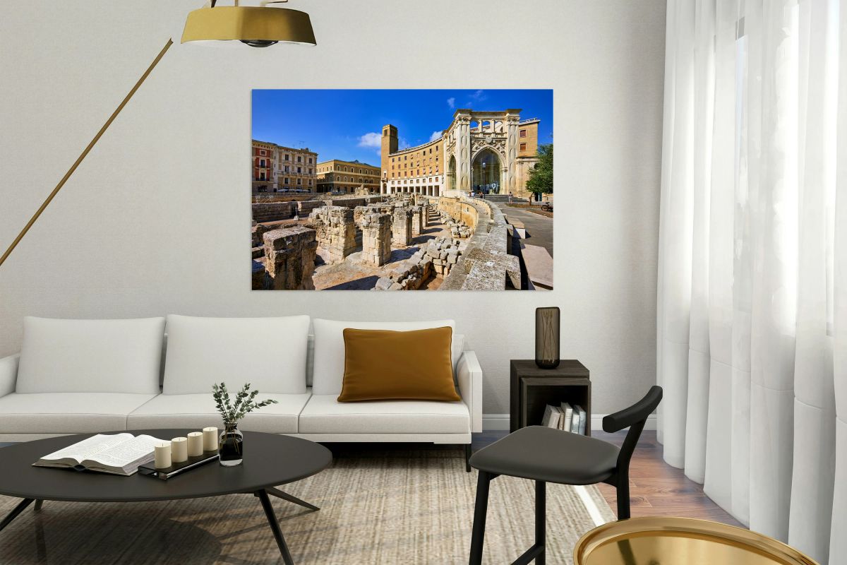 Apulia Puglia Salento Italy. Lecce. The Roman amphitheatre