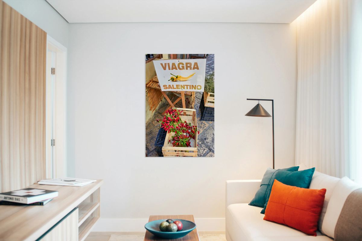 Salento. Apulia Puglia Italy. Gallipoli. Dried red chili natural Viagra