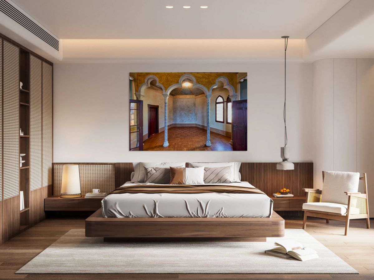 Bologna Italy. Rocchetta Mattei is a fortress located in the northern Apennines