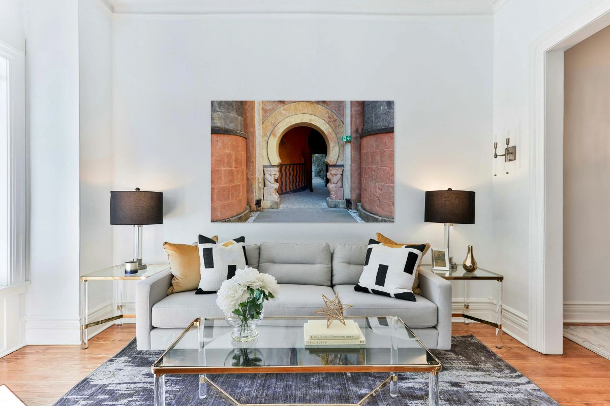 Bologna Italy. Rocchetta Mattei is a fortress located in the northern Apennines