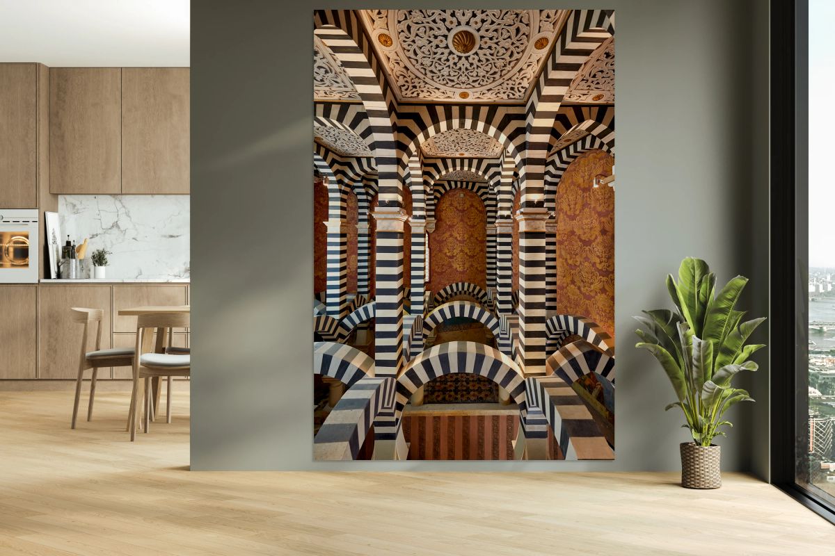 Bologna Italy. Rocchetta Mattei is a fortress located in the northern Apennines