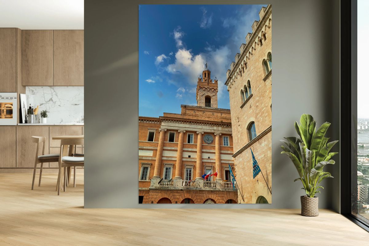 Foligno Umbria Italy. The Town Hall Communal Palace