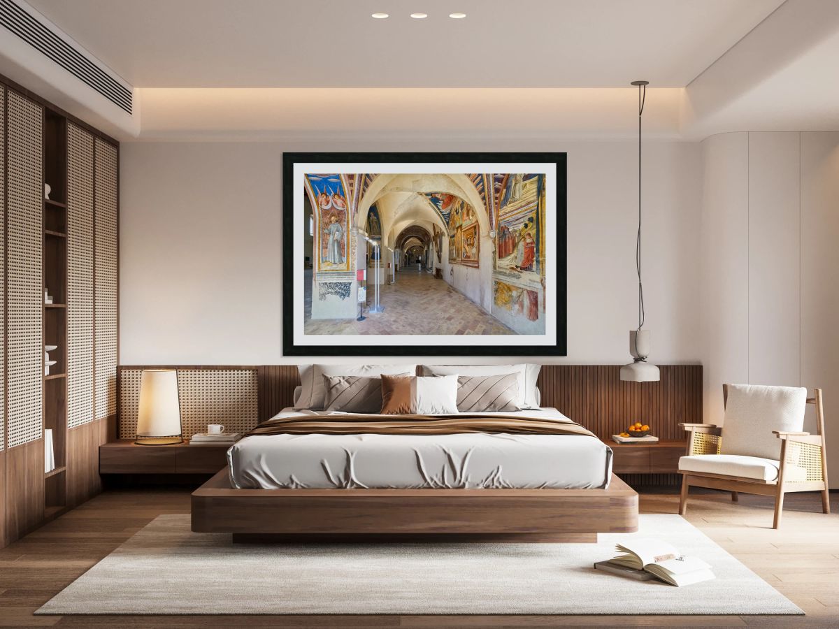 Montefalco Umbria Italy. San Francesco Church frescoed by Benozzo Gozzoli